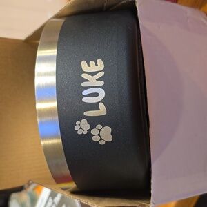 LUKE dog bowl